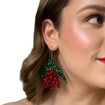 Christmas Pohutakawa Earrings