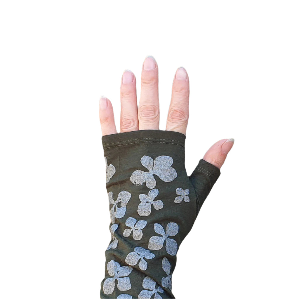 Printed Fingerless gloves
