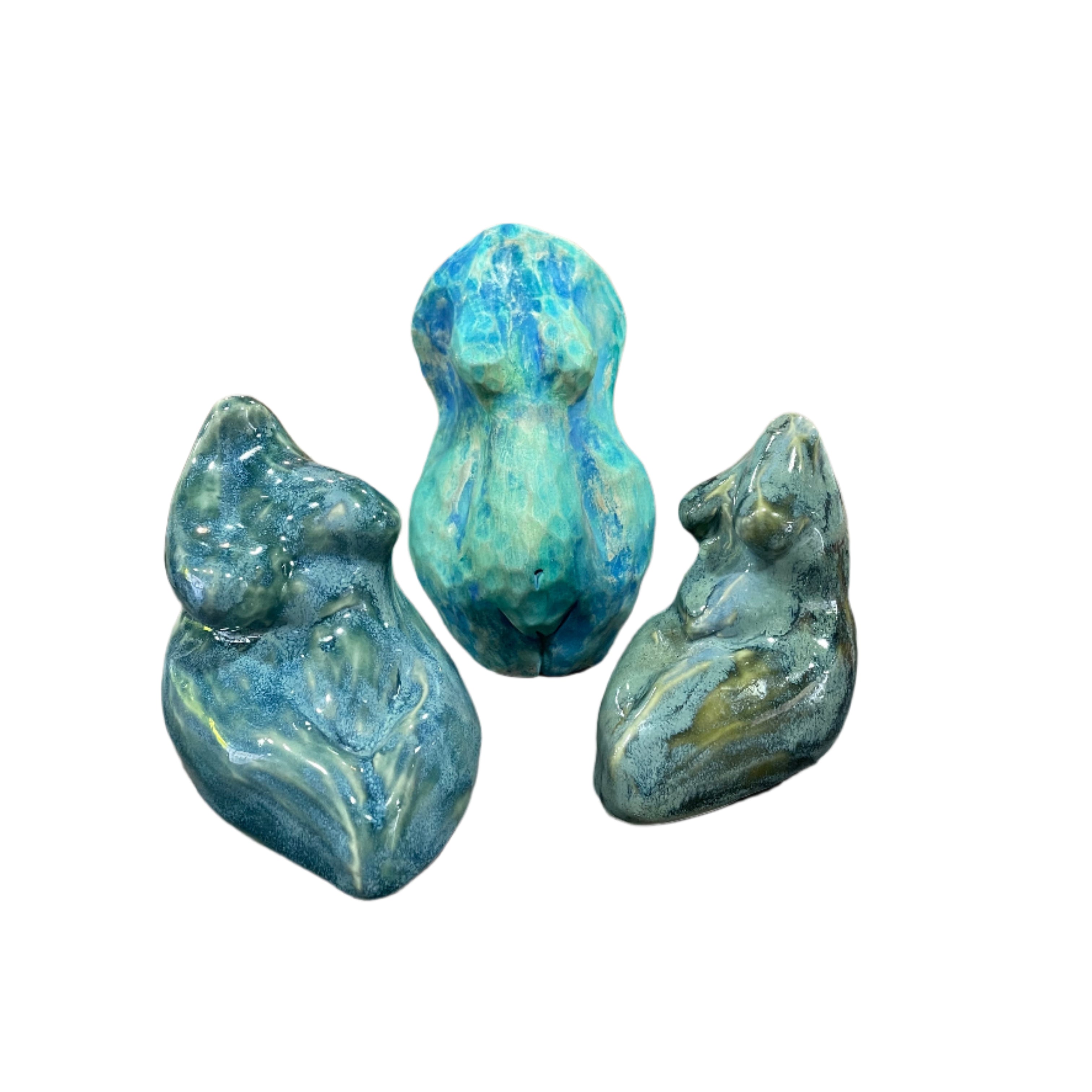 Blue figurines
