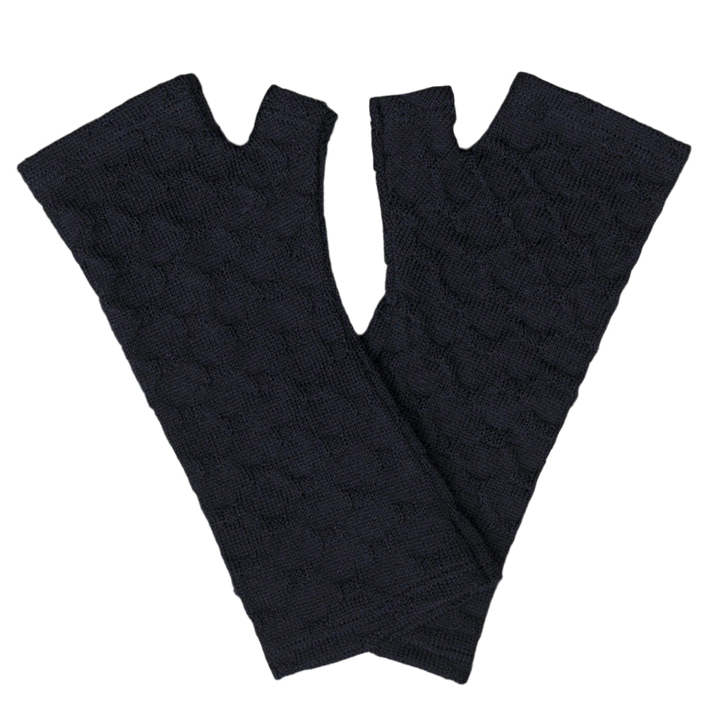 Textured  Fingerless Gloves
