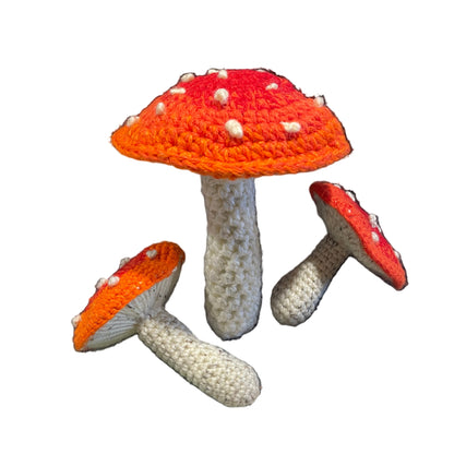 Crochet Gilled Mushroom