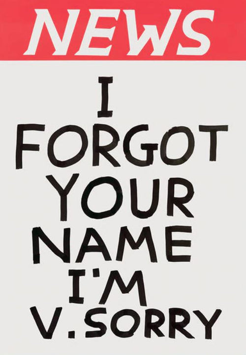 I Forgot Your Name Magnet x David Shrigley