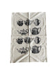 Natural Linen Print Tea Towel