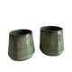 Green Glaze Tumbler With Stripe