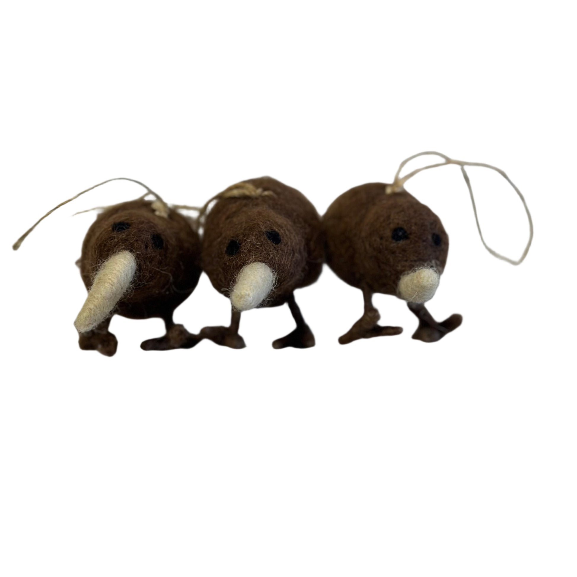 Kiwi Bird Decorations Felt