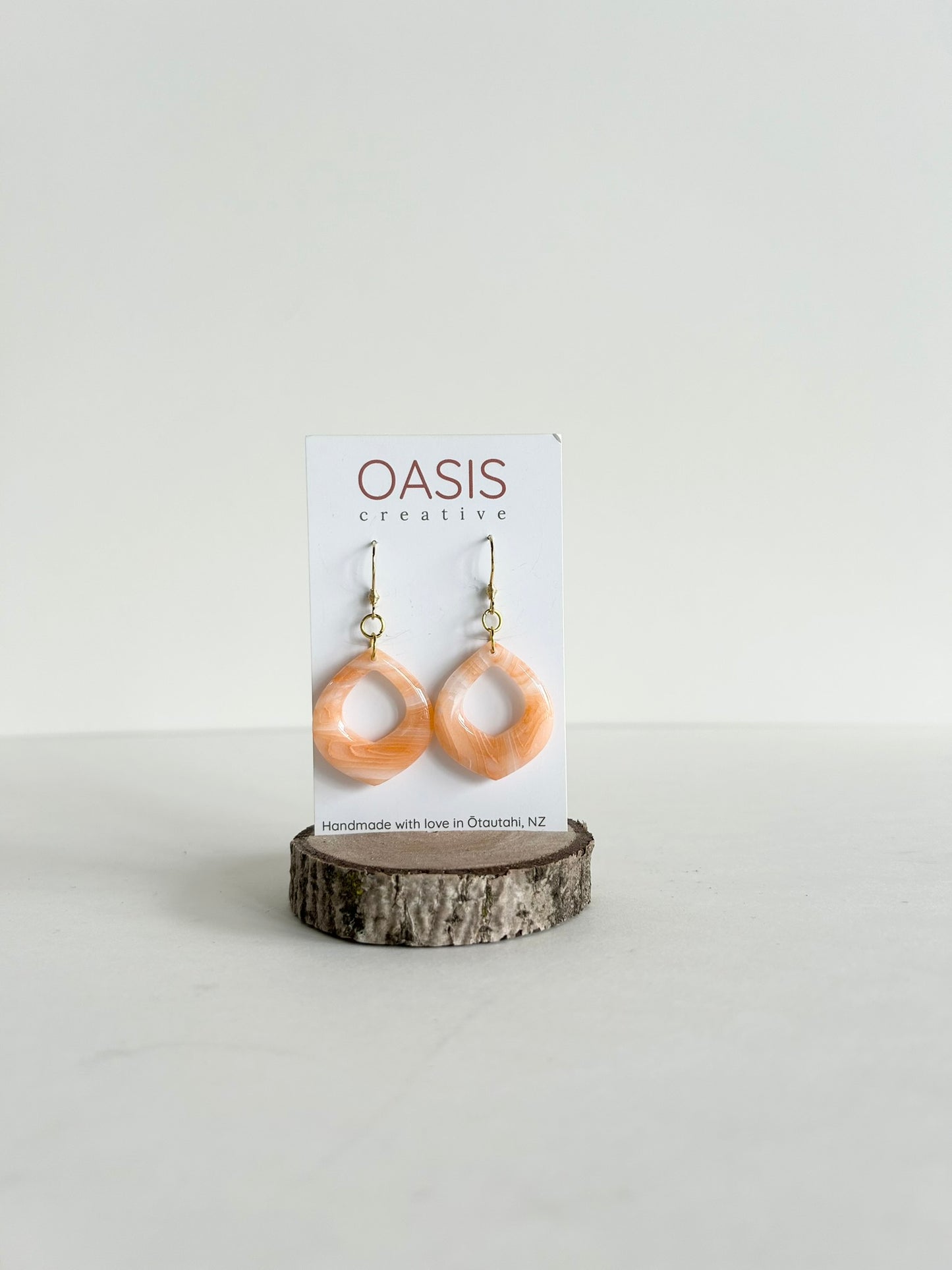 Tangerine Shimmer Dangles