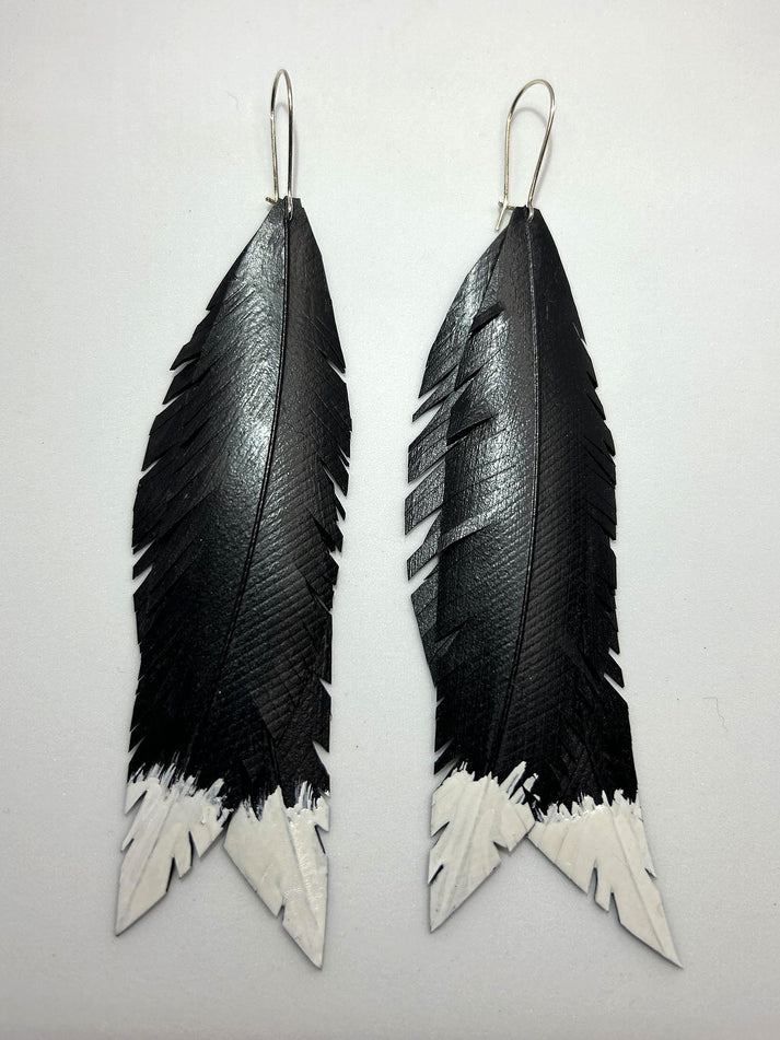 Double Feather Earrings