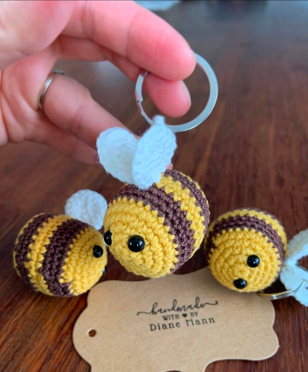 Crochet key rings