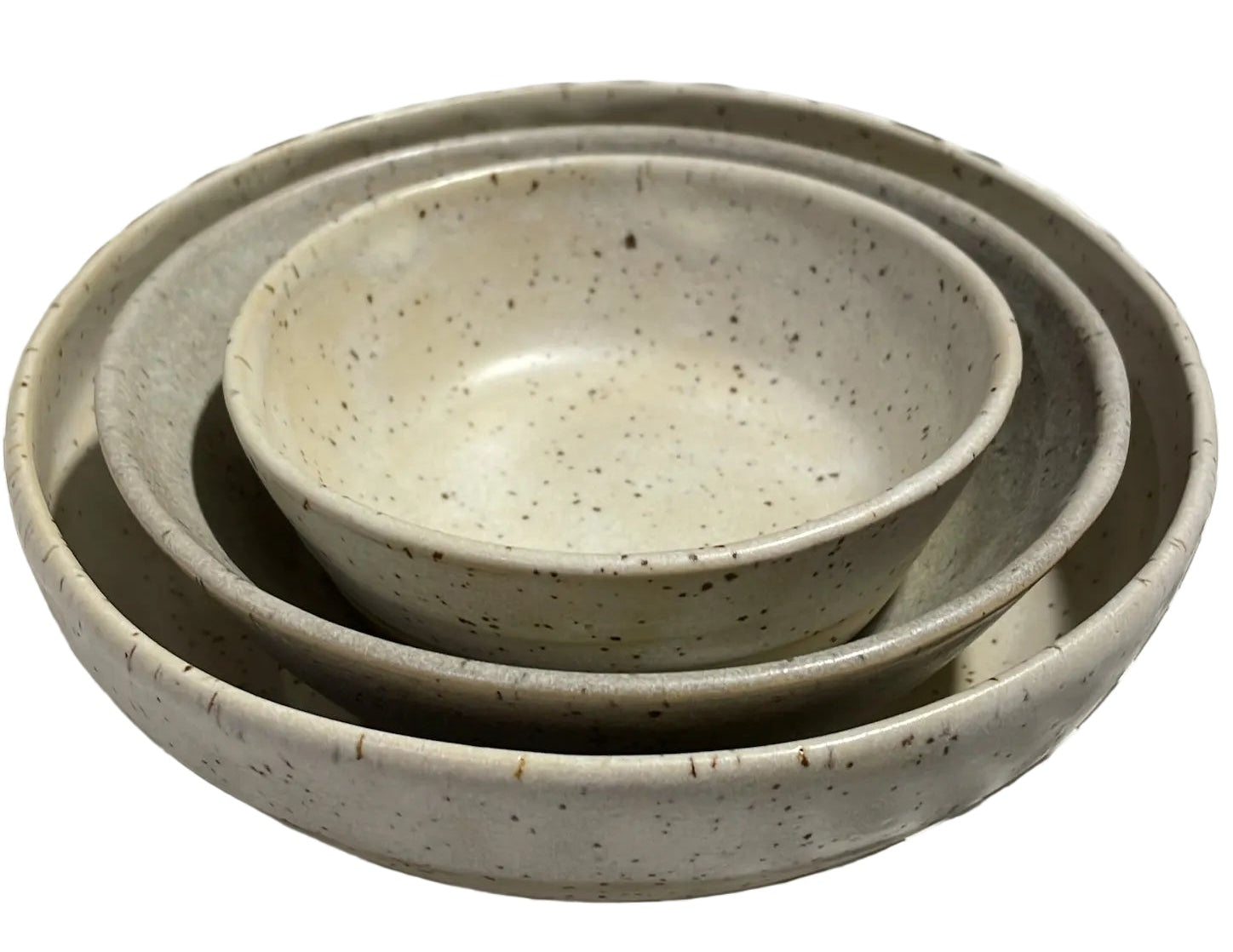 Large Cream Ceramic Bowls - Benny Lou