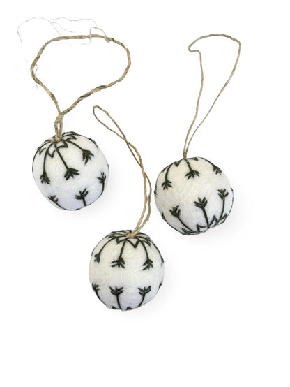 Embroidered Felt Bauble